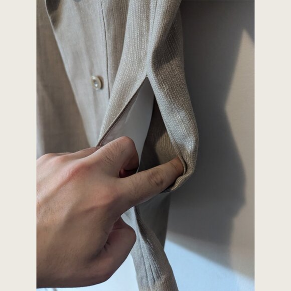 DUNST - Short sleeve summer wool blazer - Sz S - Picture 5 of 8